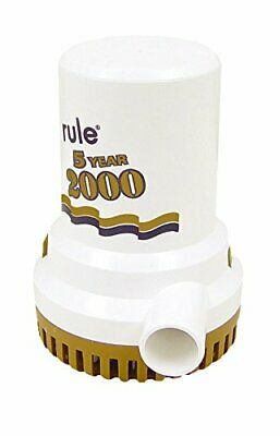 Rule - Submersible Gold Series Bilge Pumps, Part No. 09 - Amps 10.0 - GPH 2000