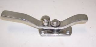 Schmitt - Stainless Steel Transom Door Latches, Part No. 33421/26013 - Length 9-1/2