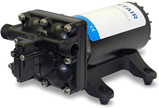 Shurflo - Aqua King II Premium 40 Multi-Fixture Automatic Demand Pump, Part No. 4148-153-E75 - Volts 12 DC - Amps 10 - GPM 4 - PSI 55