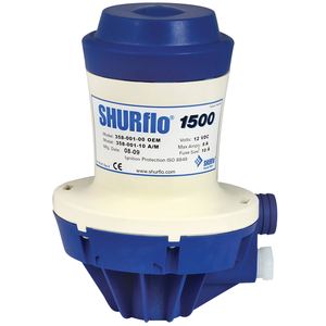 Shurflo - Dual-Port Livewell Pump, Part No. 358-101-10 - Volts 24 DC - G.P.H. 1500