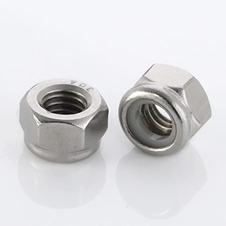 Standard Fasteners - 304 Stainless Steel Stop Nuts, Part No. 6-32