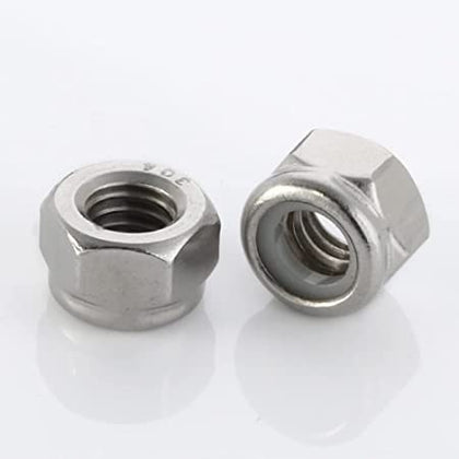 Standard Fasteners - 304 Stainless Steel Stop Nuts, Part No. 10-24