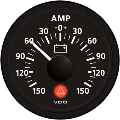 VDO - Ammeter, Part No. A2C53210957-S - Black - 150-0-150 Range