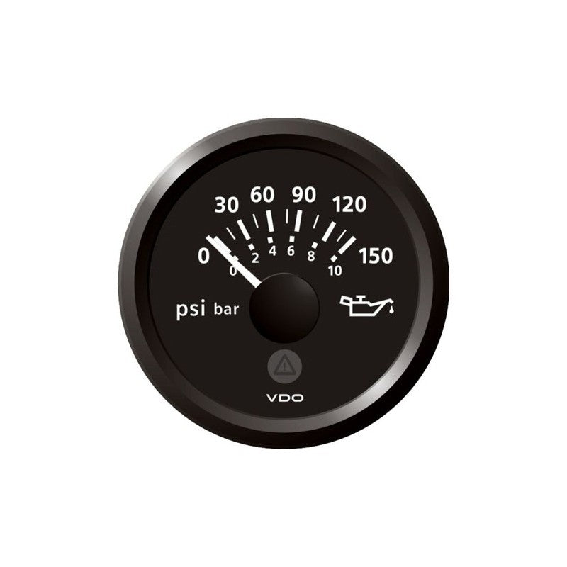 VDO - Oil Pressure Gauges, Part No. A2C59514117 - Black - 0-150 Psi