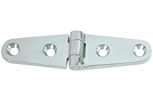 Whitecap - Stainless Steel Solid Back Hinges, Part No. 6025
