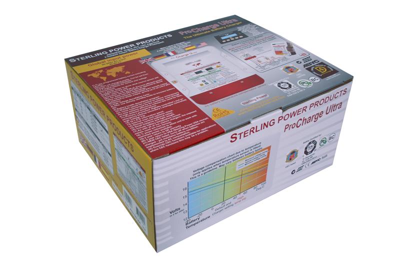 Sterling Power ProCharge Ultra : 12 Volt, 60 Amp Marine Battery Charger - part no PCU1260