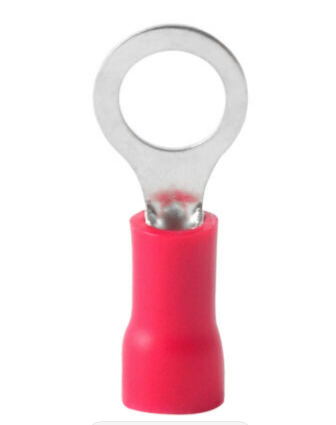 Mize Wire - Vinyl Insulated Ring Terminals , Part No. FERR14 , Color Red