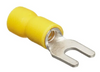 Mize Wire - Vinyl Insulated Spade Style Terminals , Part No. FESY6 , Color: Yellow